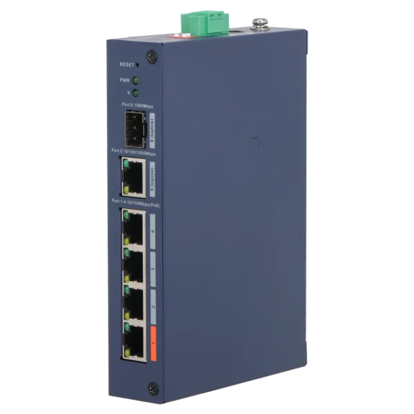 Комутатор 4 порти керований Dahua DH-CHS4106-4ET-60 PoE
