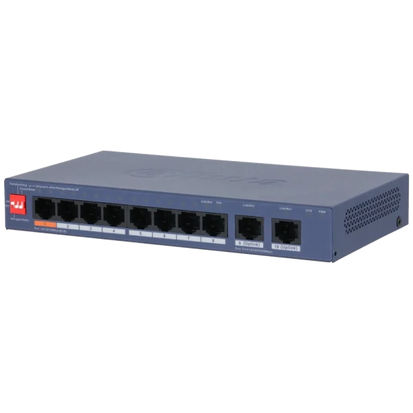 Комутатор 8 портів керований Dahua DH-CS4010-8ET2GT-60