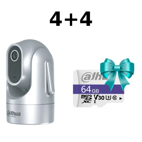 Комплект Dahua 4+4 DH-H4C-GE 4МП PT Wi-Fi