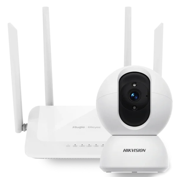 Комплект DS-2CV2Q21G1-IDW(W)/EU 2МП + Reyee RG-EW1200