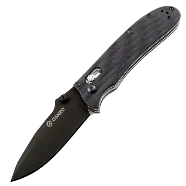Ніж складаний із чорним лезом Ganzo G704