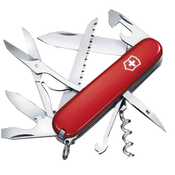 Ніж червоний Victorinox Swiss Army Huntsman 1.3713