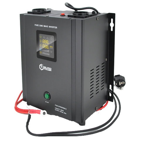 Джерело безперебійного живлення під акумулятор Europower PSW-EP800WM12 480 Вт з правильною синусоїдою