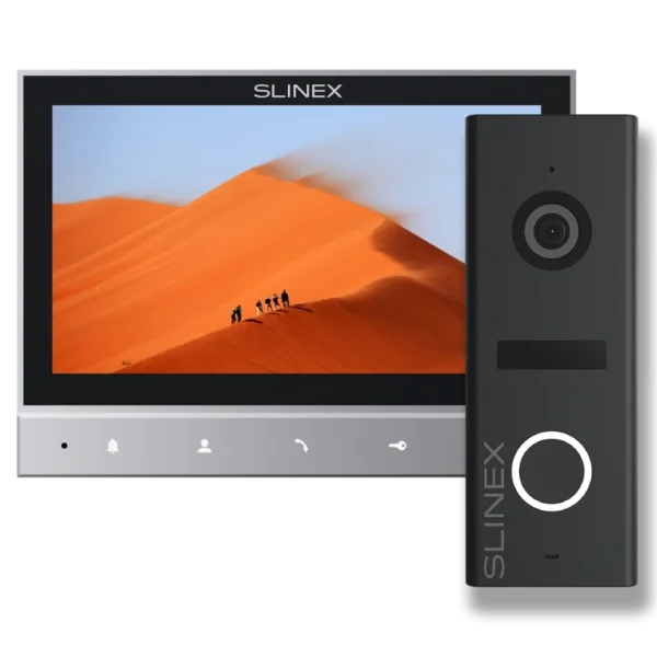 Комплект відеодомофону Slinex SK 7 Start (Slinex SK 7 grey + панель виклику ML-17HR graphite)