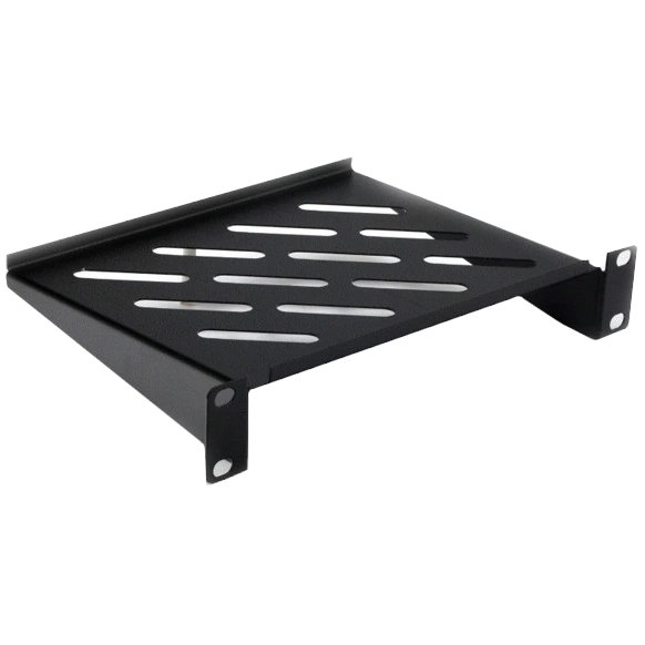 Полиця консольна 10" 160мм 1U чорна
