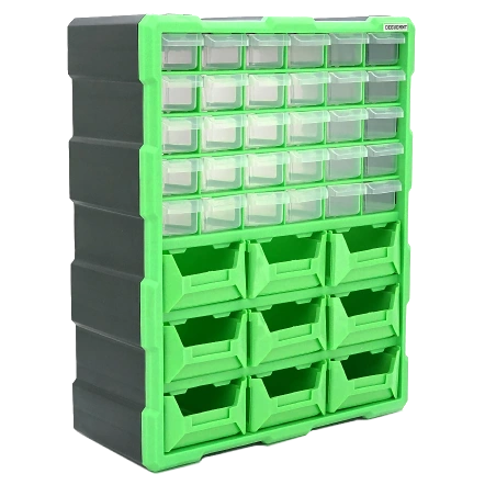 Скринька для зберігання деталей Voltronic 39 осередків 46.8*38*16cм