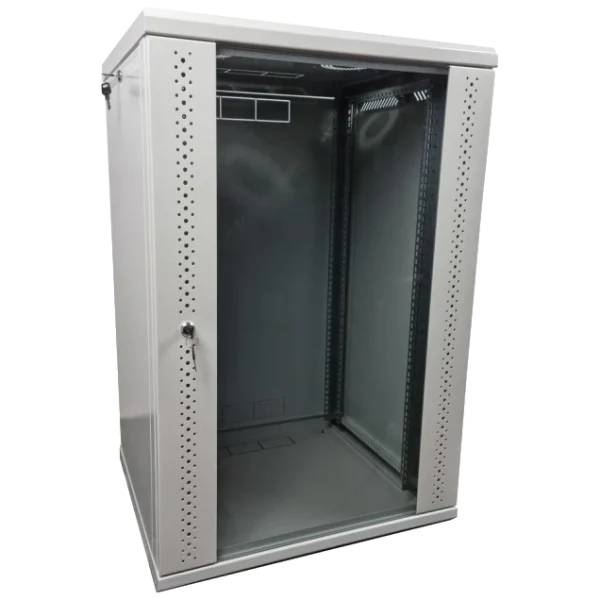 Шафа EServer 15U 600х500х773 скло, сіра