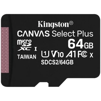 Карта пам'яті Kingston microSDXC 64GB (SDCS2/64GBSP)