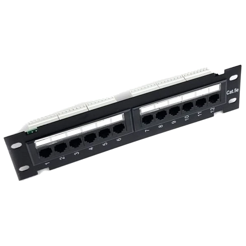 Патч панель 12 портів UTP кат. 5Е