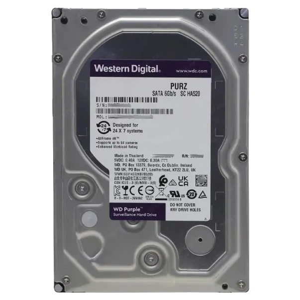 Жорсткий диск Western Digital Purple (WD23PURZ) 2ТВ 3.5" Жорсткий диск Western Digital Purple (WD23PURZ) 2ТВ 3.5" - Зображення 1