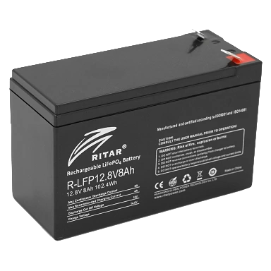 Літієва акумуляторна батарея Ritar LiFePO4 12.8В 8А•г