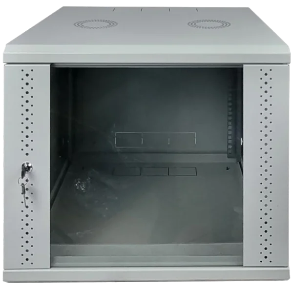 Шафа EServer 9U 600х500х503 скло, сіра