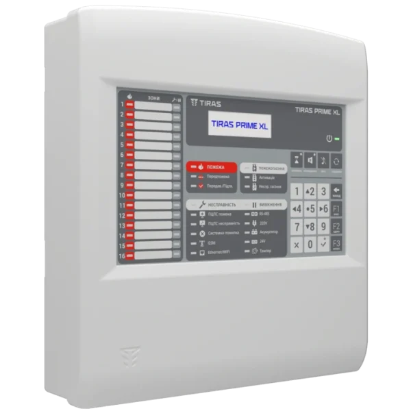Прилад приймально-контрольний пожежний "Tiras PRIME XL"