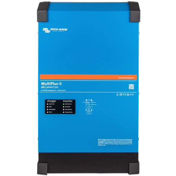 Інвертор VictronEnergy MultiPlus-II 48/5000/70-50 однофазний чиста синусоїда Інвертор VictronEnergy MultiPlus-II 48/5000/70-50 однофазний чиста синусоїда - Зображення 1